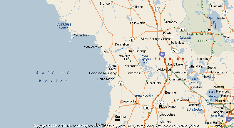 Map Of Crystal River